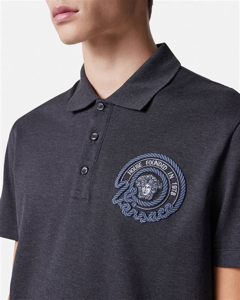 versace medusa polo shirt|versace medusa shirt men.